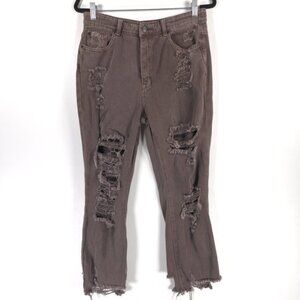 Petra 153 Distressed Jeans High Rise‎ Cotton P770VXF-BG Cut 1617 Size 9/28